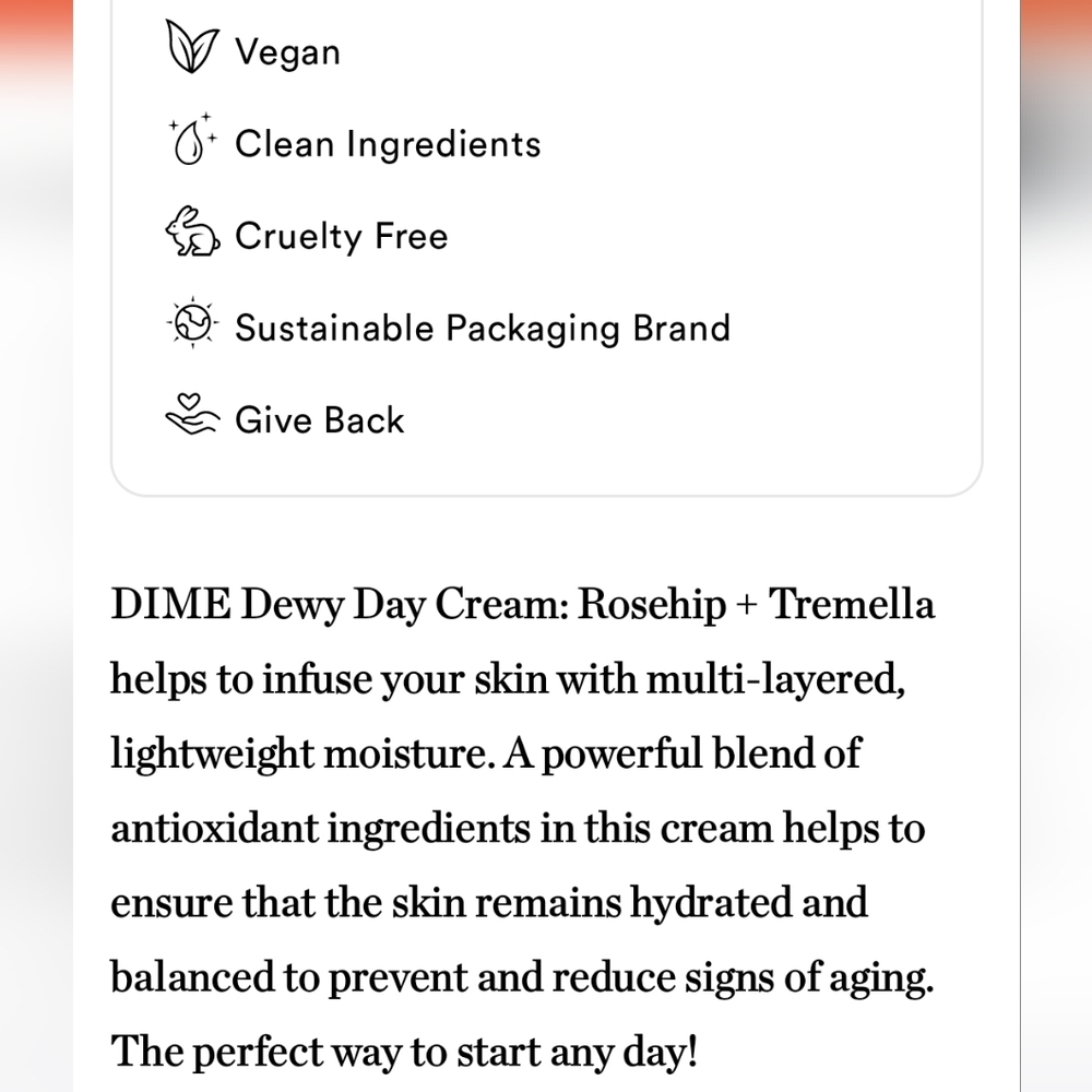 DIME DEWY DAY CREAM ROSEHIP + TREMELLA - Picture 7 of 10